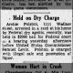 Archie Polston Held on Dry Charge_4 Oct 1930