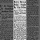 Betty Brown Being Sought By City Police-Negress Charged with Slashing Chauncey Flowers_6 Nov 1933