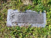 Findagrave  Carrie Lott