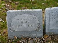 Findagrave  Clara A. Gladman Brown