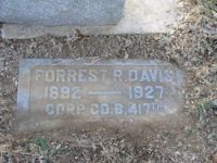 Findagrave  Forrest R. Davis