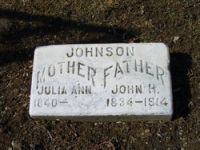 Findagrave  Julia Ann Johnson