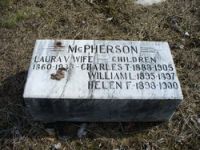 Findagrave  Laura V. Baun McPherson