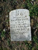 Findagrave  Martha Jane Allan