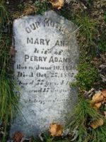 Findagrave  Mary Ann Adams