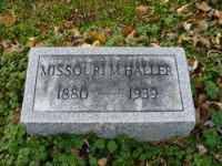 Findagrave  Missouri M. Haller