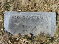 Findagrave  Moses Anderson