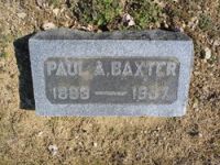 Findagrave  Paul A Baxter