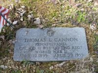 Findagrave  Thomas L. Cannon