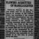 Flowers Acquitted of Manslaughter_6 Jun 1929