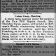 Hoffman's Woods Union Camp Meeting--Rev Thornton Cavel Pastor-Free Will Baptist Church_21 Sep 1889