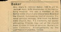 Lincoln Cemetery_Burials A-XYZ_-0023_Baker-Mary