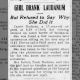Newspapers.com - Harrisburg Daily Independent - 12 Nov 1906 - Page 7 Carrie Dockens Drank Bottle of Laudanum_12 Nov 1906