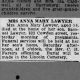Newspapers.com - Harrisburg Telegraph - 11 Jan 1923 - Page 4 Obituary for Anna Mary MART (Aged 56)