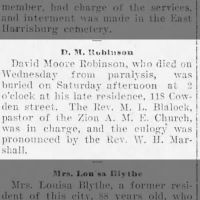 Newspapers.com - Harrisburg Telegraph - 16 Jan 1905 - Page 5 Obituary for David Moore Robinson