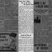 Newspapers.com - Harrisburg Telegraph - 31 Jul 1913 - Page 7 Obituary for Daniel Haller