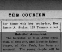 Newspapers.com - The Courier - 30 May 1909 - Page 3 Mrs Julia Henderson Moving to Harrisburg to Live with Rev James Stokes-2 _30