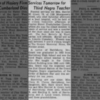Newspapers.com - The Evening News - 8 Feb 1943 - Page 13 Obituary for Harriet M. Grant (Aged 78)
