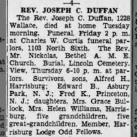Obituary for JOSEPH C. DUFFAN