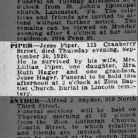 Obituary for Jesse PIPKH Piper