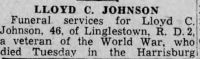 Obituary for LLOYD C. Johnson