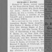 Obituary for RICHARD F. BANKS