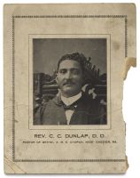 Original Photograph of Rev. C.C. Dunlap D.D.