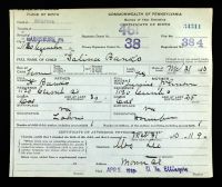 Pennsylvania, U.S., Birth Certificates, 1906-1911