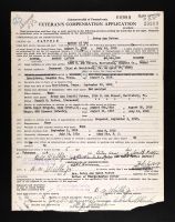 Pennsylvania, U.S., World War I Veterans Service and Compensation Files, 1917-1919, 1934-1948