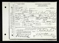 Pennsylvania, US, Birth Certificates, 1906-1913 - Emma Alberta Washington