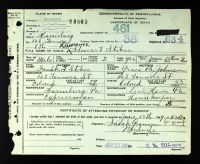 Pennsylvania, US, Birth Certificates, 1906-1913 - Frank Theopholus Stocks