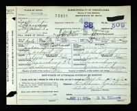 Pennsylvania, US, Birth Certificates, 1906-1913 - Jordan U Burruss
