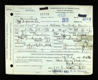 Pennsylvania, US, Birth Certificates, 1906-1913 - Mary Elizabeth Hughes