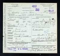 Pennsylvania, US, Death Certificates, 1906-1967 - Ada Alverta Scott