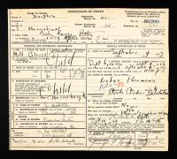 Pennsylvania, US, Death Certificates, 1906-1967 - Baby Boy George Potter