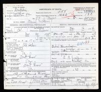 Pennsylvania, US, Death Certificates, 1906-1967 - Daniel Nickens