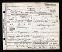 Pennsylvania, US, Death Certificates, 1906-1967 - Frances Weaver
