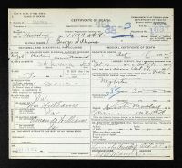 Pennsylvania, US, Death Certificates, 1906-1967 - George Henry Williams