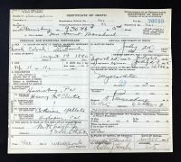 Pennsylvania, US, Death Certificates, 1906-1968 - Catherine Yellets