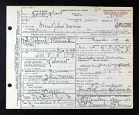 Pennsylvania, US, Death Certificates, 1906-1968 - Domer J Morris