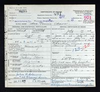 Pennsylvania, US, Death Certificates, 1906-1968 - Fannie F Stover