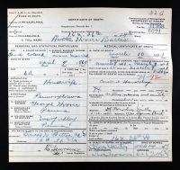 Pennsylvania, US, Death Certificates, 1906-1968 - Hettie H Hoover
