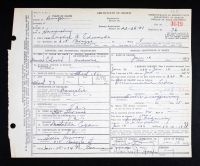 Pennsylvania, US, Death Certificates, 1906-1968 - Matilda Coxen