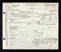 Pennsylvania, US, Death Certificates, 1906-1968 - Pearl Taliaferro