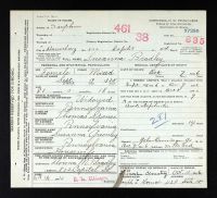 Pennsylvania, US, Death Certificates, 1906-1968 - Susan Bradley