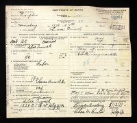 Pennsylvania, US, Death Certificates, 1906-1968 - Thomas Crummel