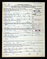 Pennsylvania, US, Veteran Compensation Application Files, WWII, 1950-1966 - Jordan N Burruss