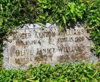 Roger Kenton Williams 1914-1989 and Olive Janice Williams 1905-1990