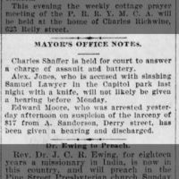 Samuel Lawyer Slashed with a Knife by Alex Jones in Capitol Park_3 Sep 1897