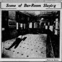 Scene of Bar-Room Slaying of Samuel W Lawyer Photo_Harrisburg Telegraph_6 May 1929